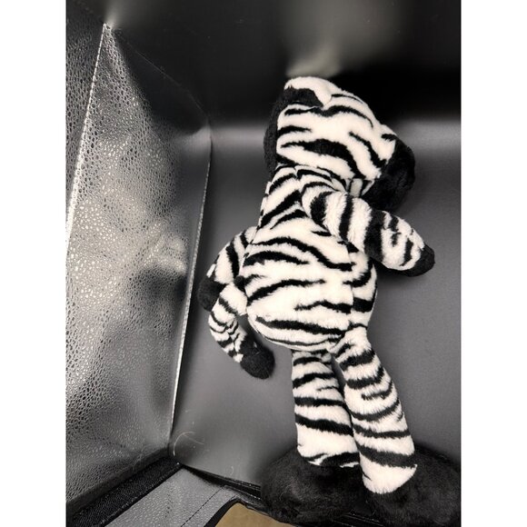 Zebra Plush Nici by Enesco Wild 14" Stuffed Animal Germany Weighted Vtg RARE - Picture 7 of 16